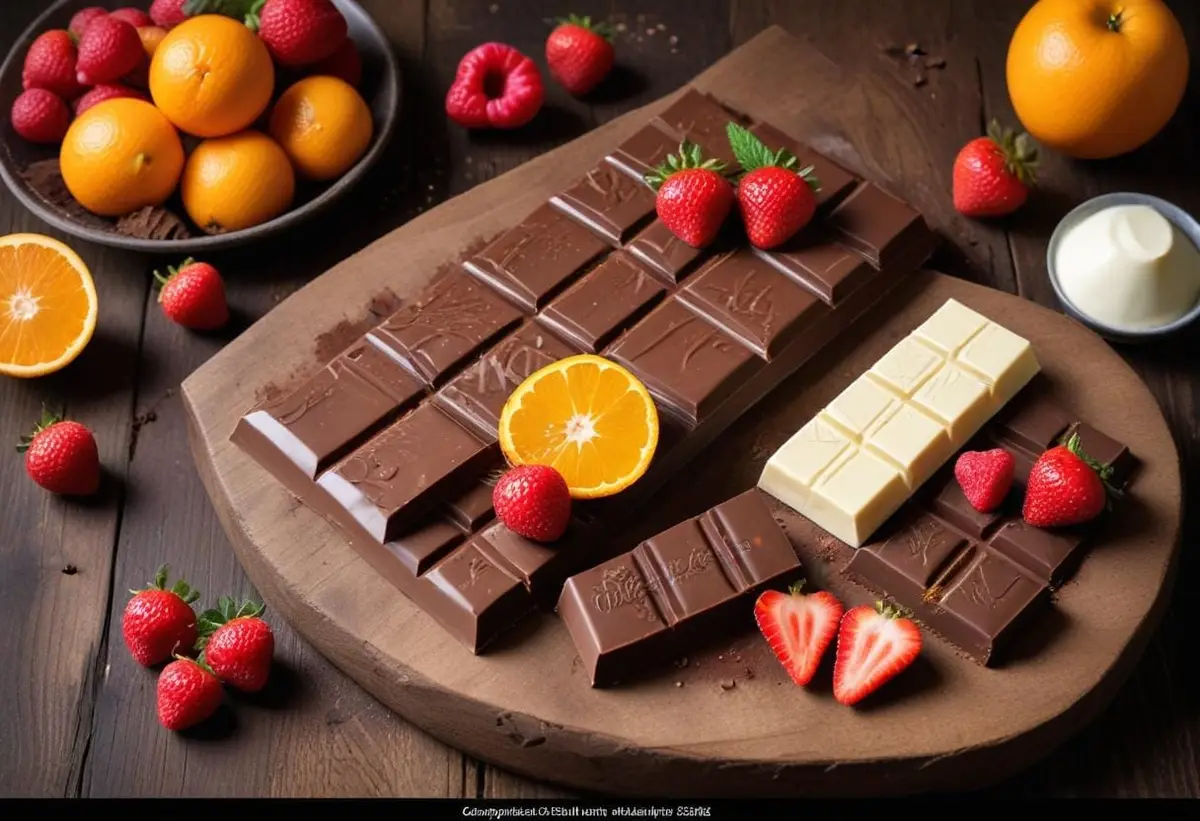 Chokladens underbara värld illustration