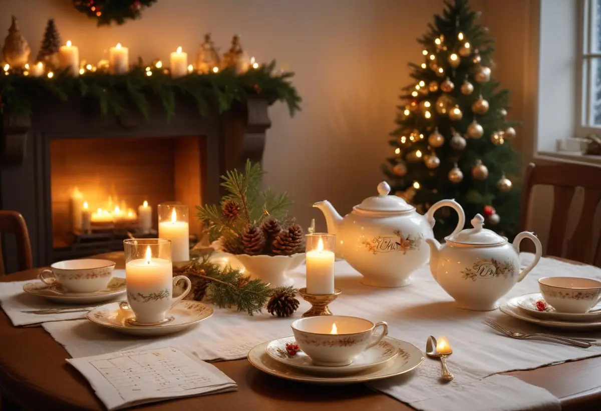 Fira december med mysigt datumljus varje dag! illustration