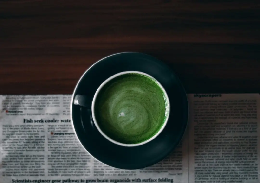Matcha te - det gröna guldet illustration